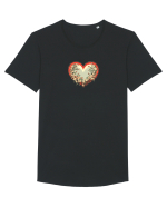 PRIMAVARA -  INIMA  - STIL JAPONEZ 2 Tricou mânecă scurtă guler larg Bărbat Skater