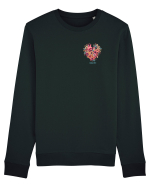 SPRING IS HERE - PRIMAVARA E AICI -  INIMA din FLORI - lateral Bluză mânecă lungă Unisex Rise