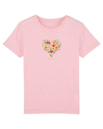 SPRING IS HERE  - PRIMAVARA E AICI -  INIMA din FLORI 3 Cotton Pink