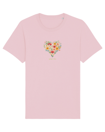 SPRING IS HERE  - PRIMAVARA E AICI -  INIMA din FLORI 3 Cotton Pink