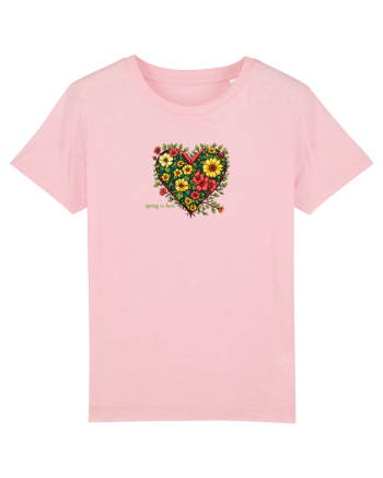 SPRING IS HERE  - PRIMAVARA E AICI -  INIMA din FLORI 4 Cotton Pink