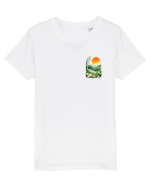 PRIMAVARA FLORI PEISAJ MUNTE - lateral Tricou mânecă scurtă  Copii Mini Creator