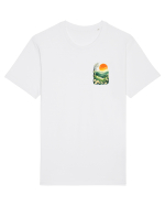 PRIMAVARA FLORI PEISAJ MUNTE - lateral Tricou mânecă scurtă Unisex Rocker
