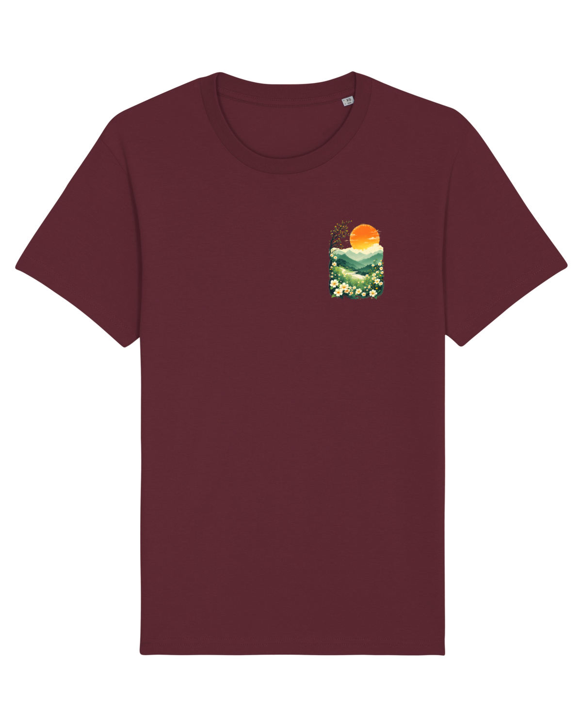 Tricou mânecă scurtă Unisex Rocker Burgundy