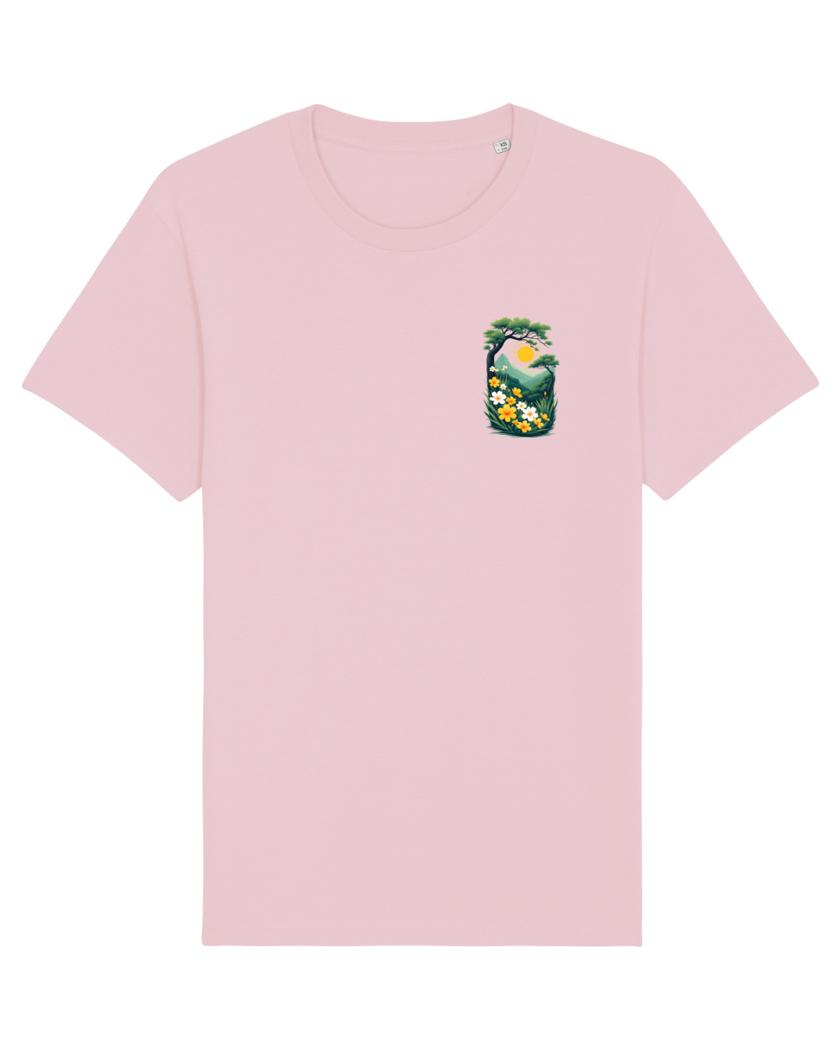 Tricou mânecă scurtă Unisex Rocker Cotton Pink