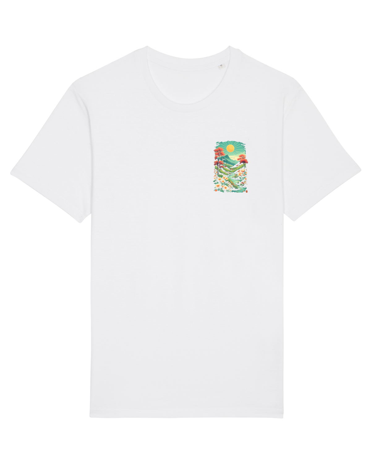 Tricou mânecă scurtă Unisex Rocker White