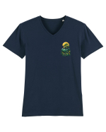 PRIMAVARA FLORI PEISAJ MUNTE - lateral 4 Tricou mânecă scurtă guler V Bărbat Presenter