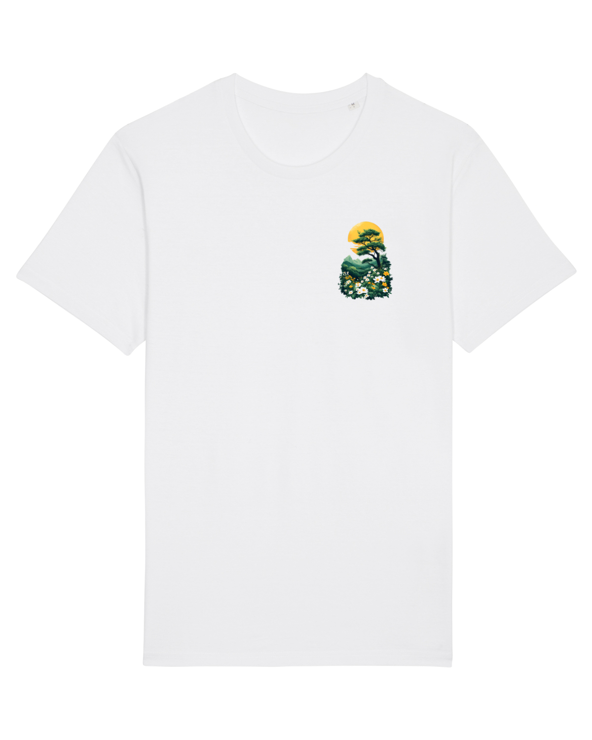 Tricou mânecă scurtă Unisex Rocker White