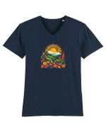 PRIMAVARA FLORI PEISAJ MUNTE 5 Tricou mânecă scurtă guler V Bărbat Presenter