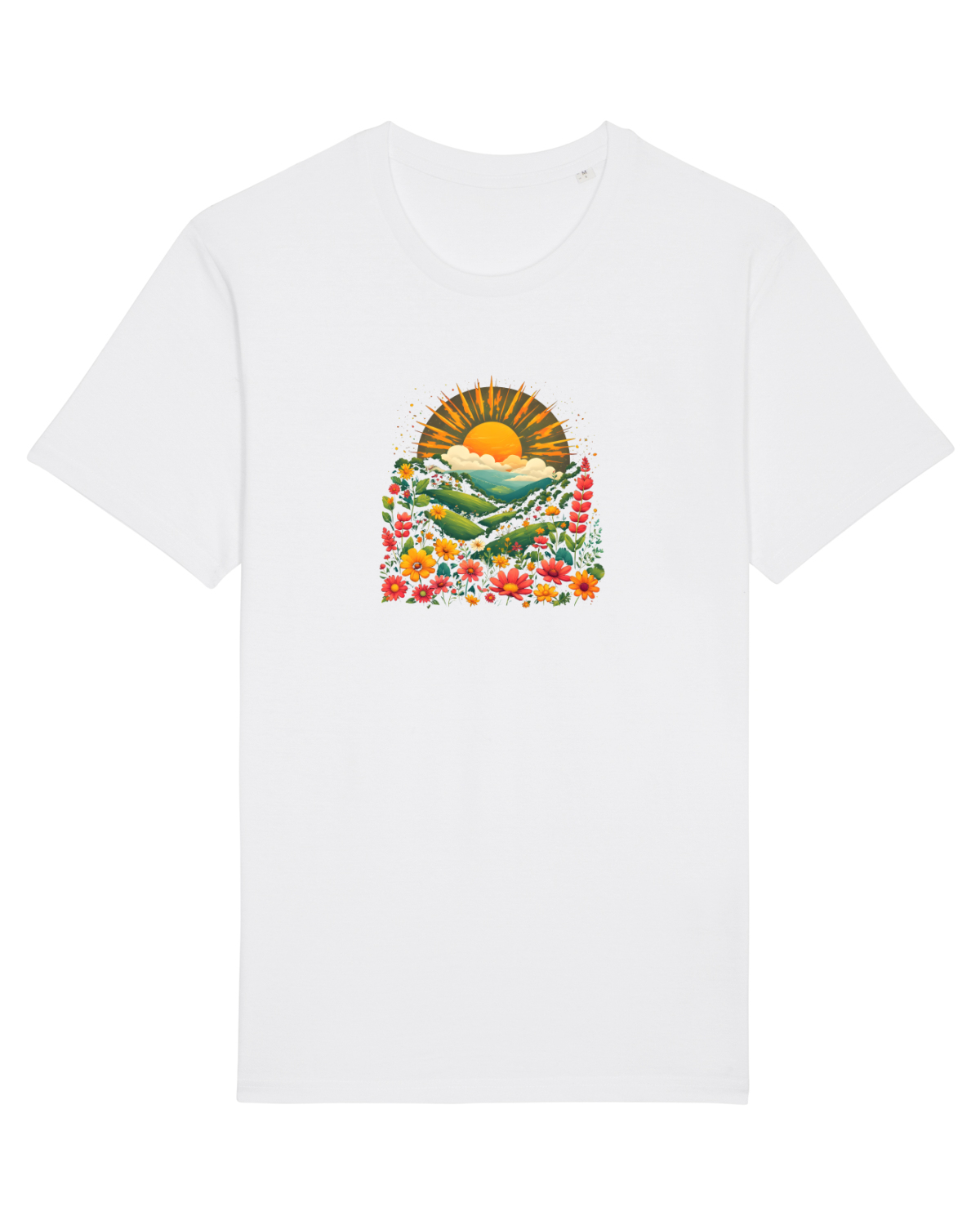 Tricou mânecă scurtă Unisex Rocker White