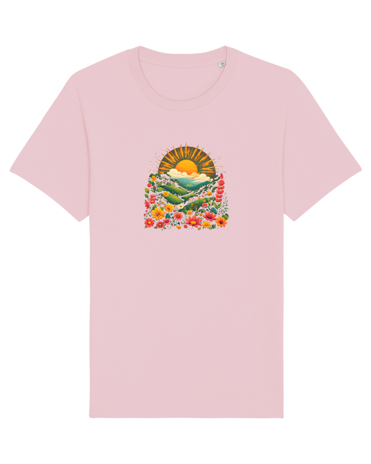 Tricou mânecă scurtă Unisex Rocker Cotton Pink