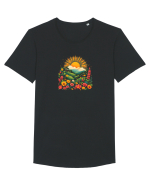 PRIMAVARA FLORI PEISAJ MUNTE 5 Tricou mânecă scurtă guler larg Bărbat Skater