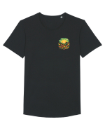 PRIMAVARA FLORI PEISAJ MUNTE -lateral Tricou mânecă scurtă guler larg Bărbat Skater