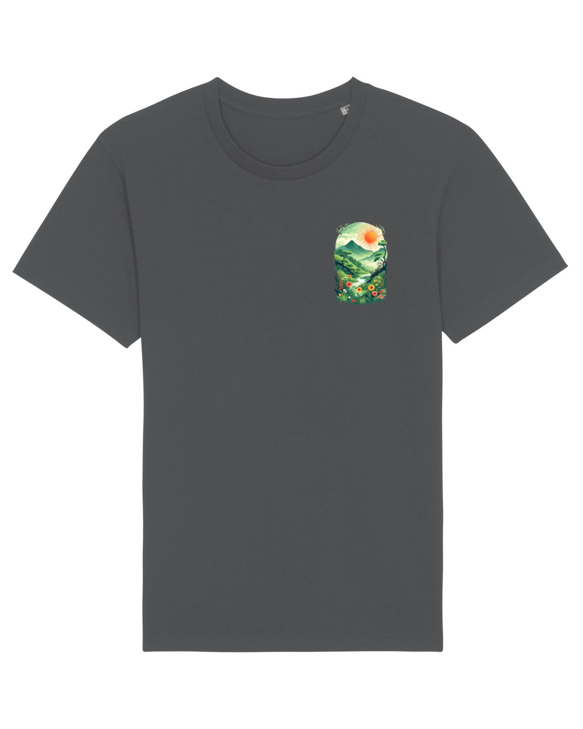 Tricou mânecă scurtă Unisex Rocker Anthracite