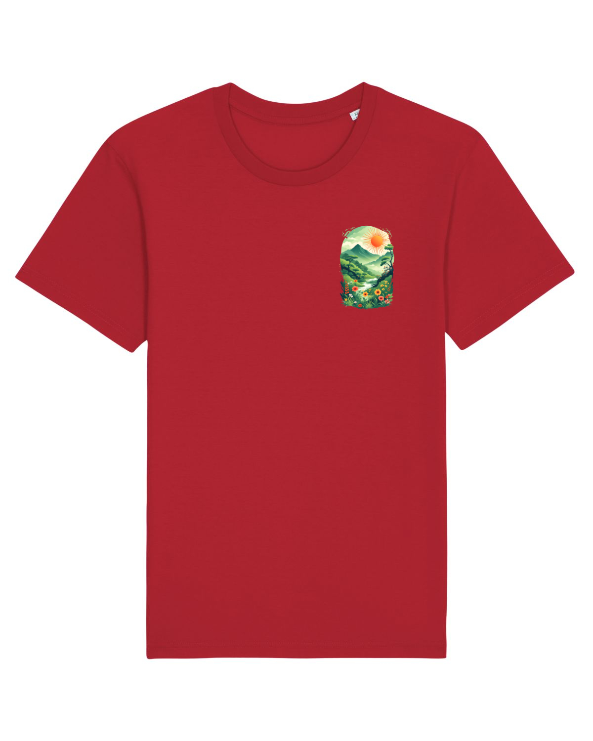 Tricou mânecă scurtă Unisex Rocker Red