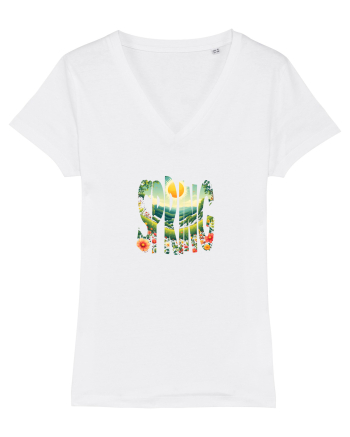 SPRING - PRIMAVARA FLORI PEISAJ MUNTE White