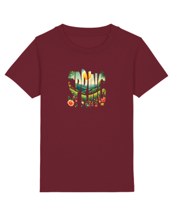 SPRING - PRIMAVARA FLORI PEISAJ MUNTE Burgundy
