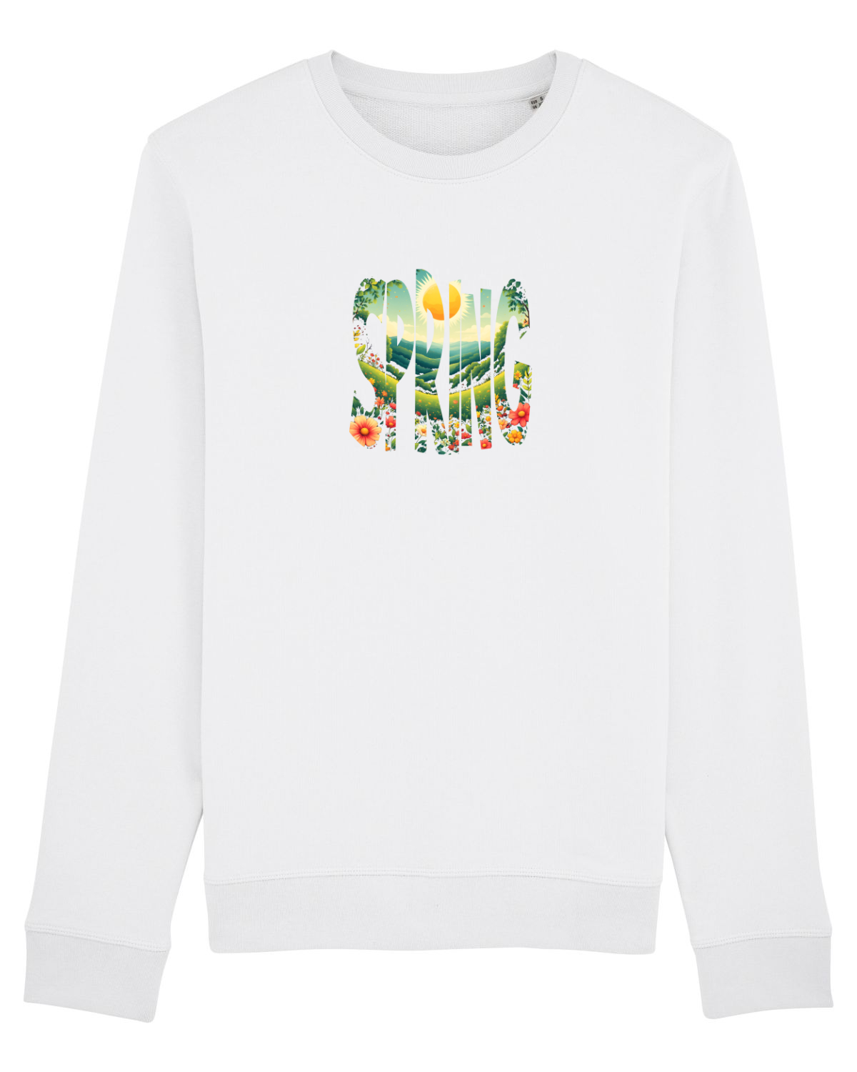 Bluză mânecă lungă Unisex Rise White