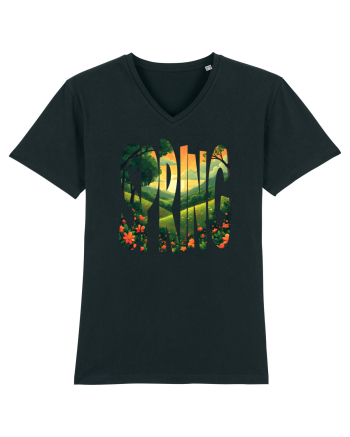 SPRING - PRIMAVARA FLORI PEISAJ MUNTE 2 Black