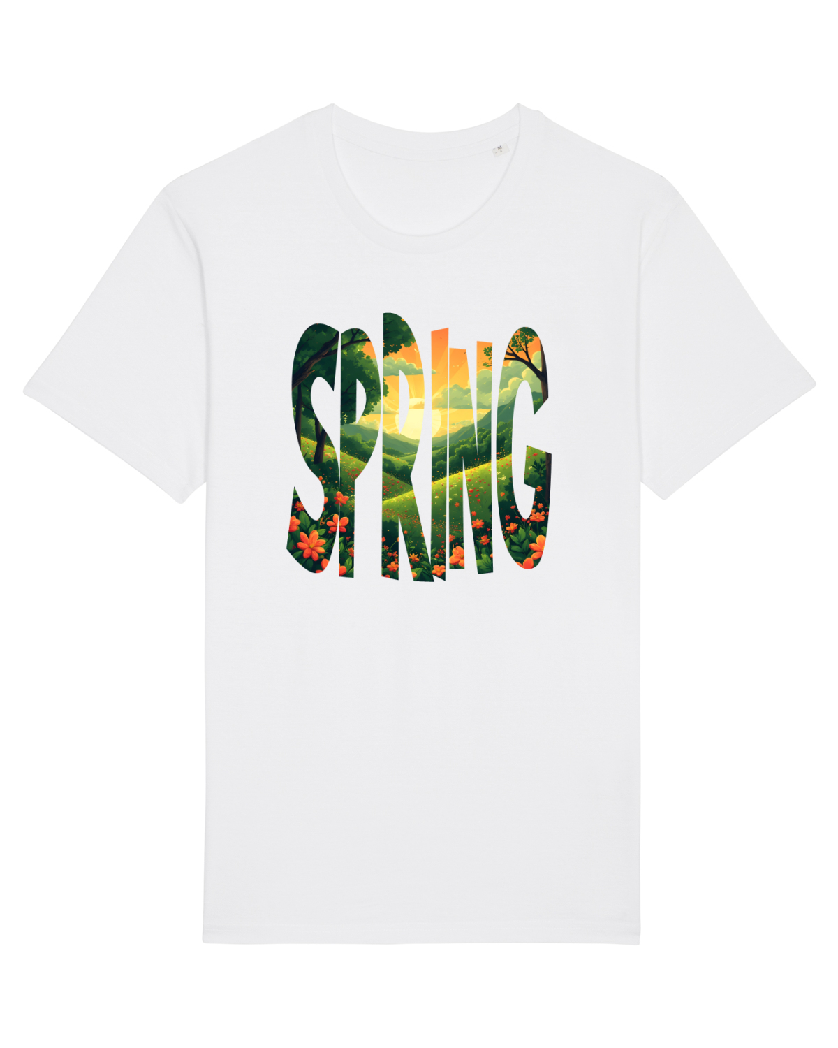 Tricou mânecă scurtă Unisex Rocker White