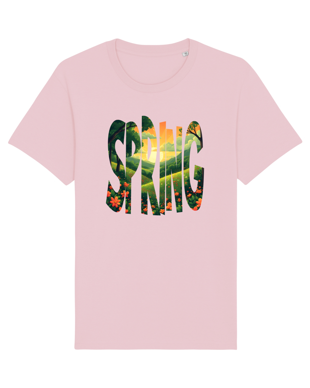 Tricou mânecă scurtă Unisex Rocker Cotton Pink