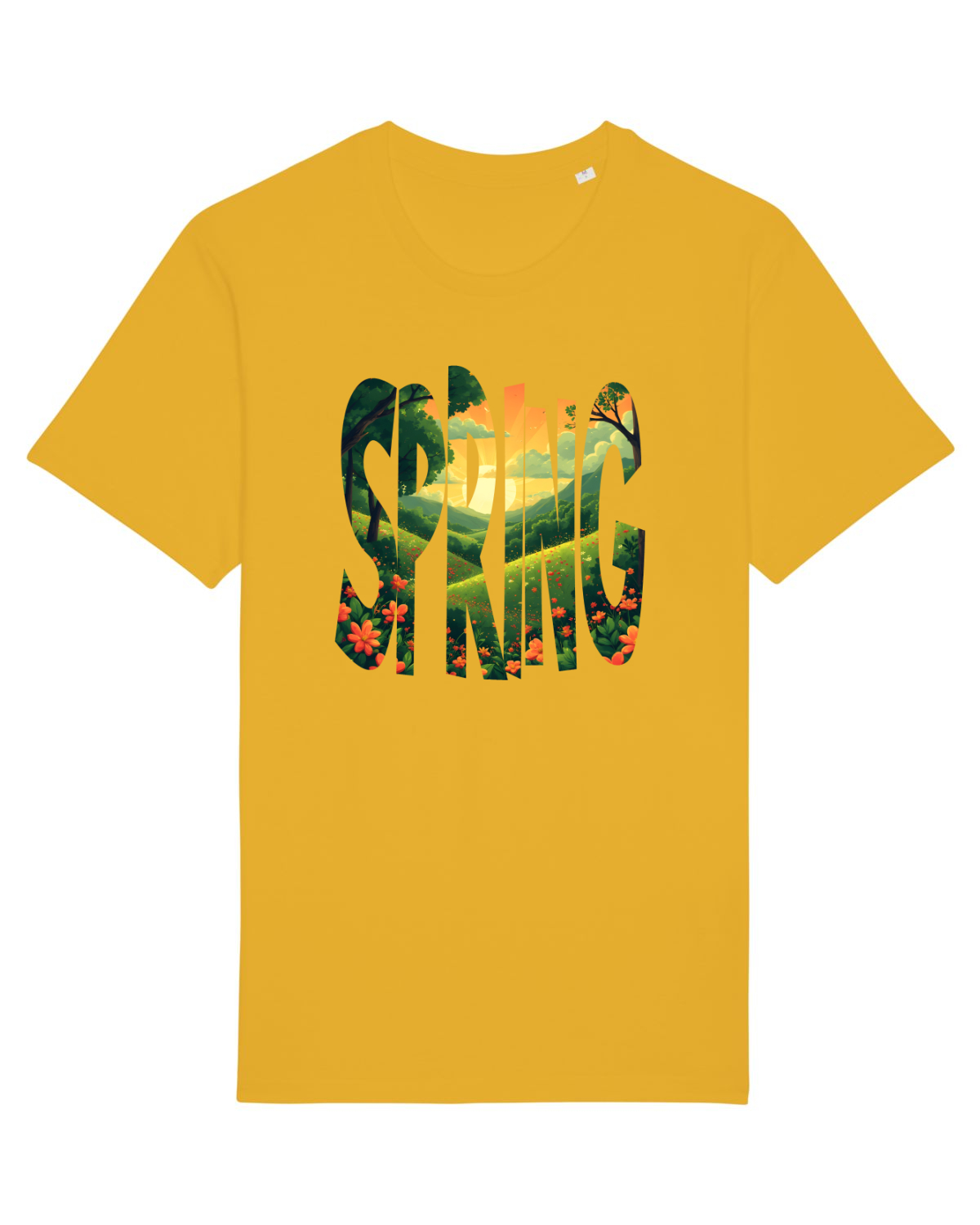 Tricou mânecă scurtă Unisex Rocker Spectra Yellow