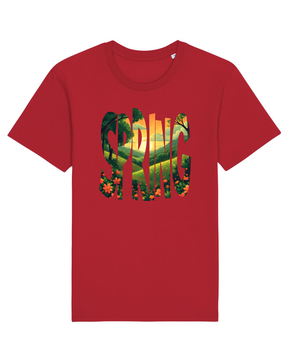 Tricou mânecă scurtă Unisex Rocker Red
