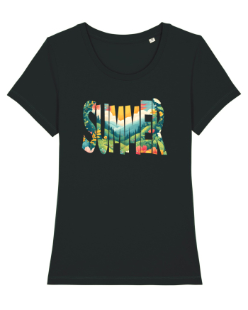 SUMMER - VARA FLORI PEISAJ MUNTE  Black