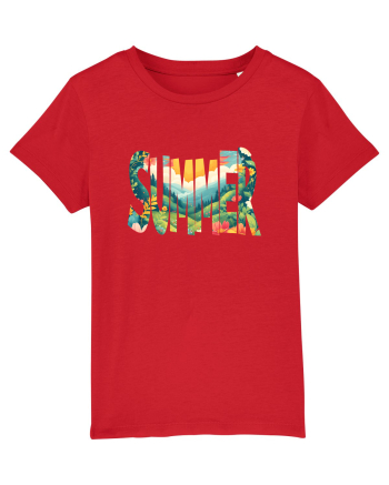 SUMMER - VARA FLORI PEISAJ MUNTE  Red