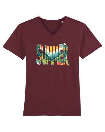 SUMMER - VARA FLORI PEISAJ MUNTE  Burgundy