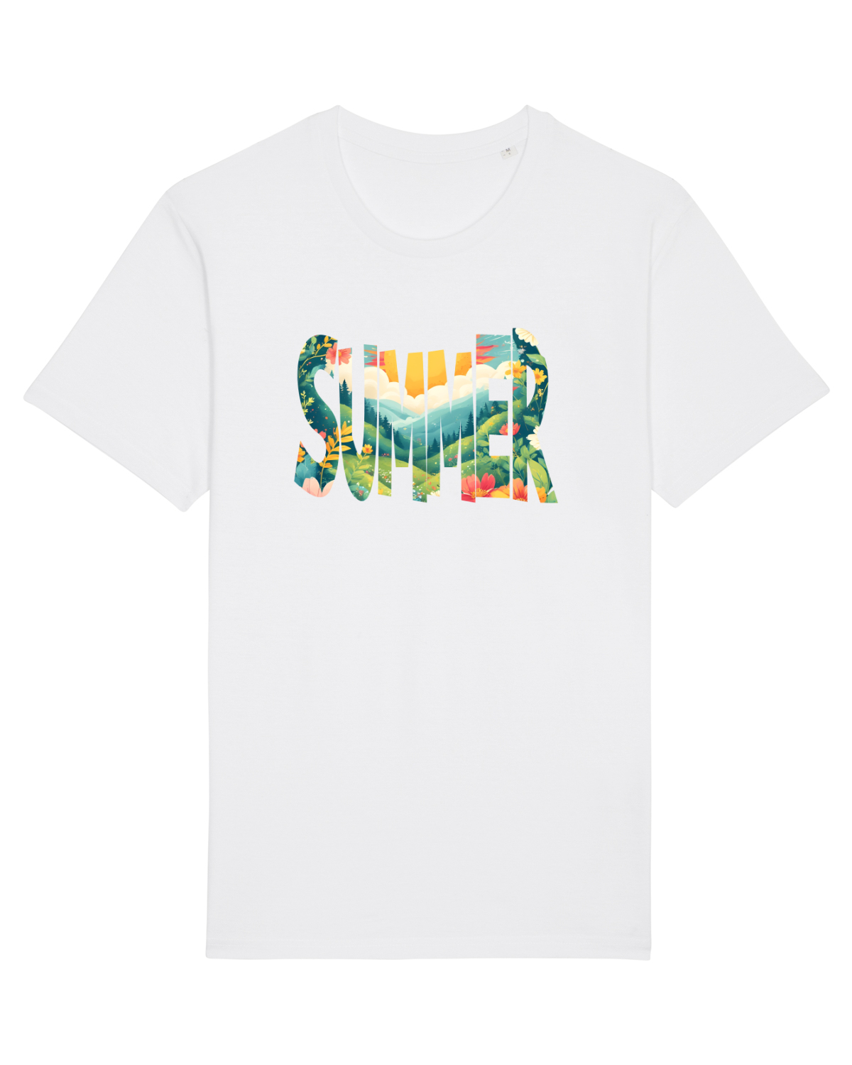 Tricou mânecă scurtă Unisex Rocker White