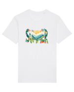 SUMMER - VARA FLORI PEISAJ MUNTE  Tricou mânecă scurtă Unisex Rocker