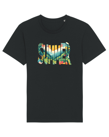 SUMMER - VARA FLORI PEISAJ MUNTE  Black