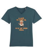 AI GRIJA DE COPIII TAI, EI ITI VOR ALEGE AZILUL - batran Tricou mânecă scurtă guler V Bărbat Presenter