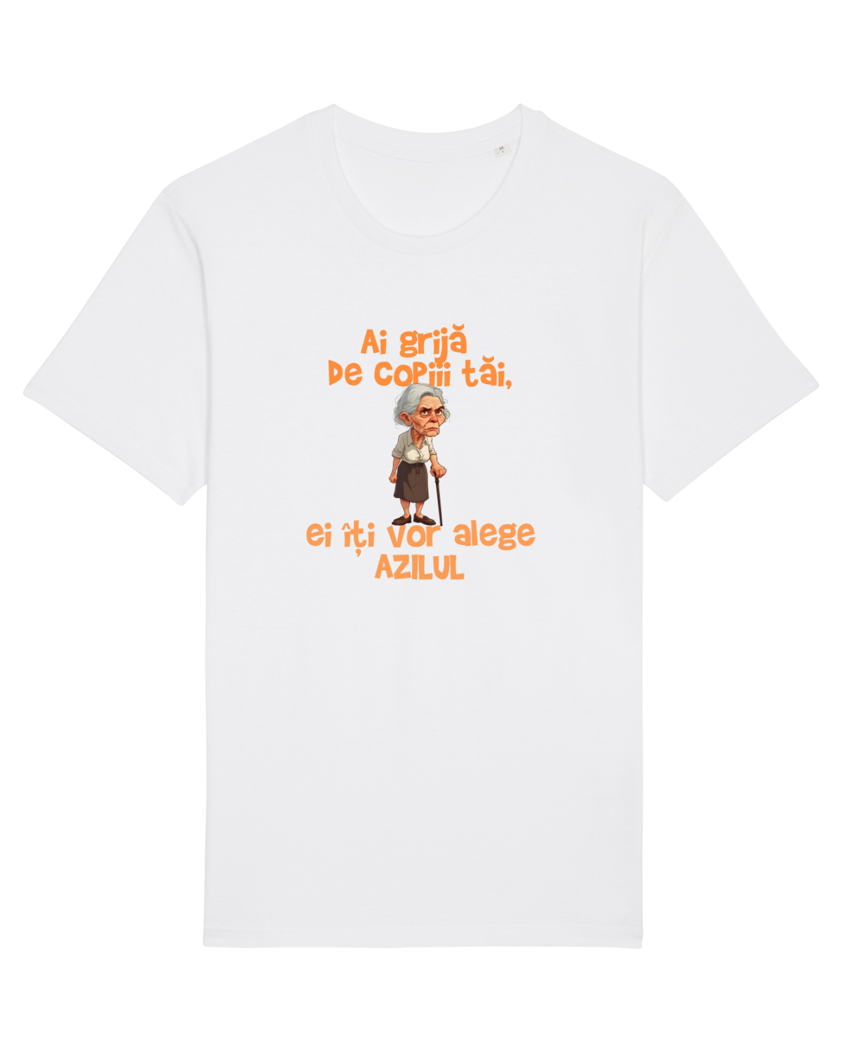 Tricou mânecă scurtă Unisex Rocker White