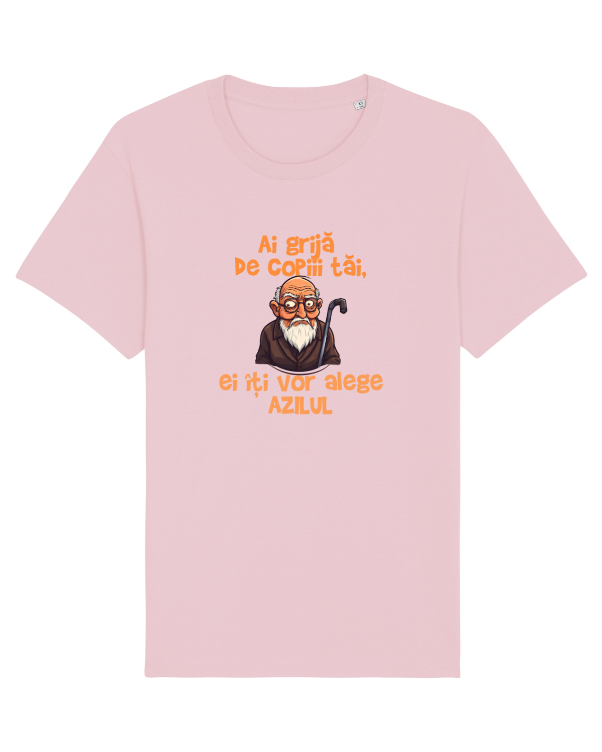 Tricou mânecă scurtă Unisex Rocker Cotton Pink