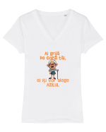 AI GRIJA DE COPIII TAI, EI ITI VOR ALEGE AZILUL - batrana 2 Tricou mânecă scurtă guler V Damă Evoker