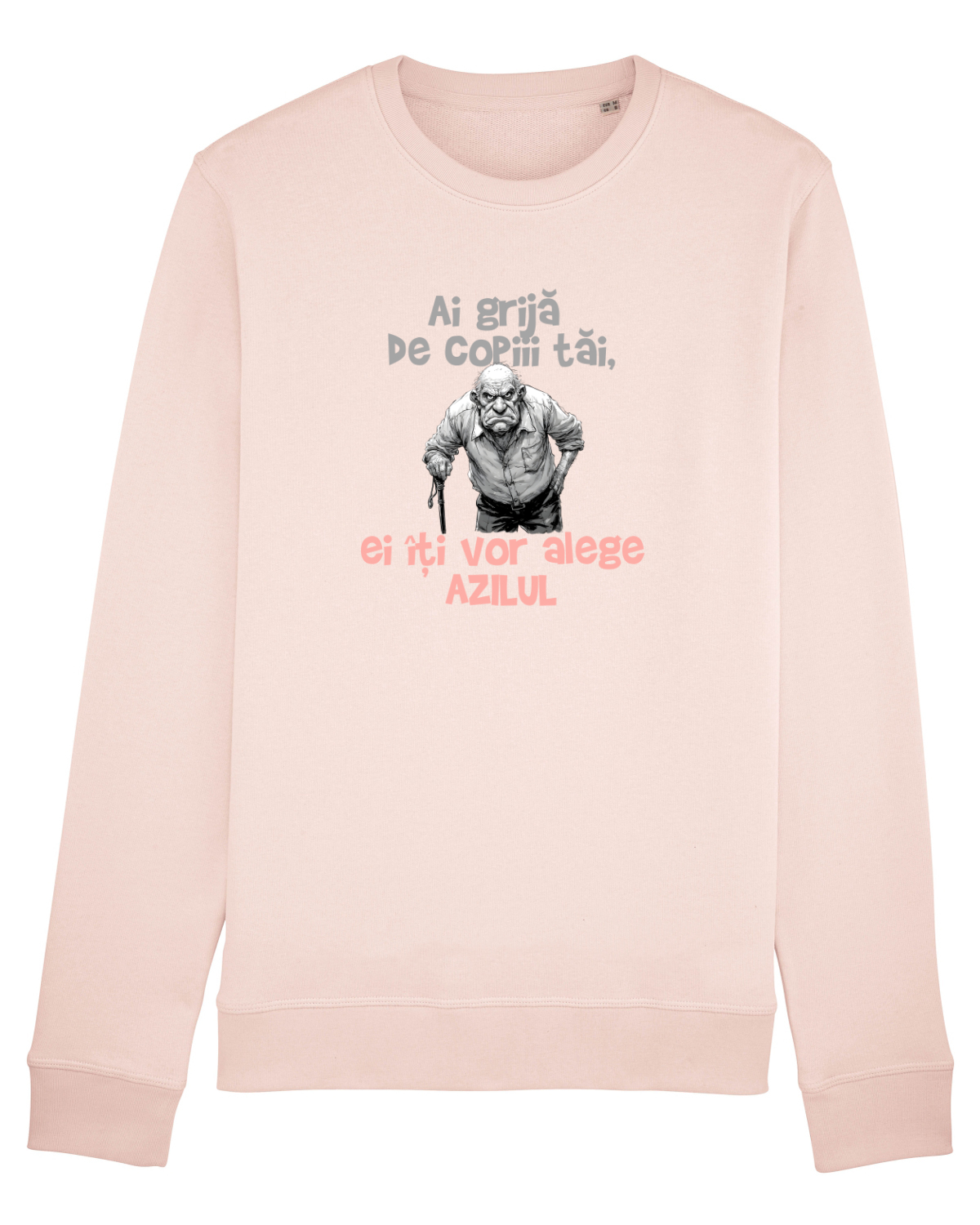 Bluză mânecă lungă Unisex Rise Candy Pink