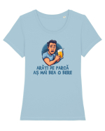 ARATI DE PARCA AS MAI BEA O BERE 1 Tricou mânecă scurtă guler larg fitted Damă Expresser