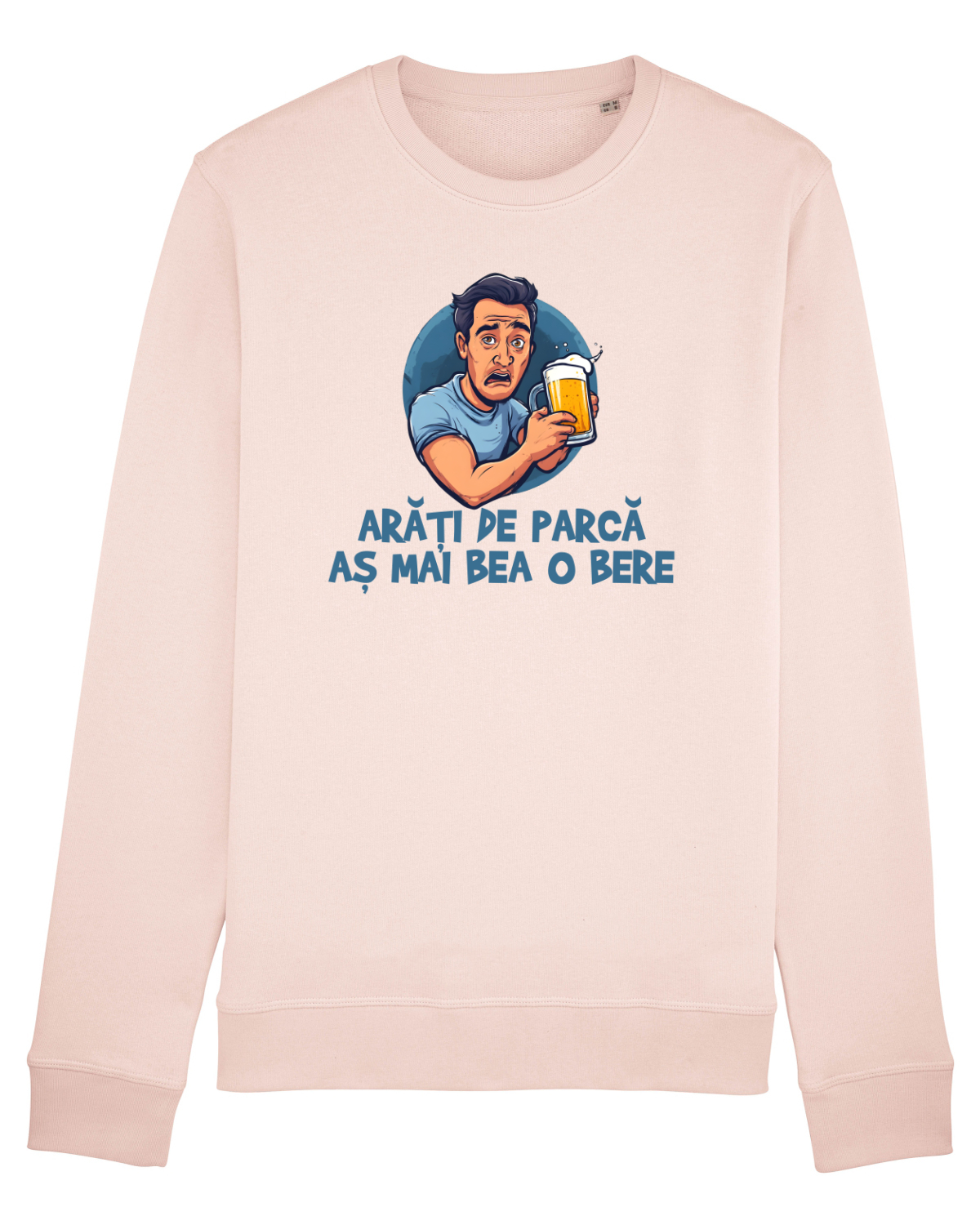 Bluză mânecă lungă Unisex Rise Candy Pink