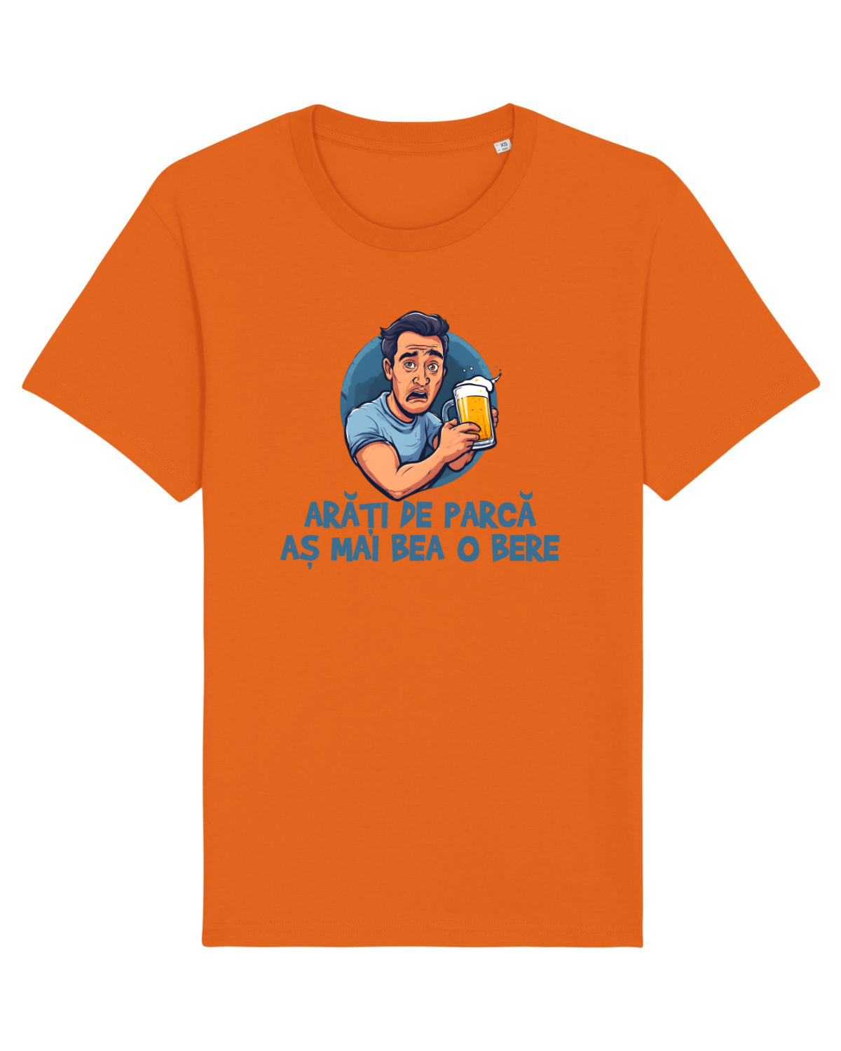 Tricou mânecă scurtă Unisex Rocker Bright Orange