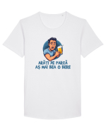 ARATI DE PARCA AS MAI BEA O BERE 1 Tricou mânecă scurtă guler larg Bărbat Skater