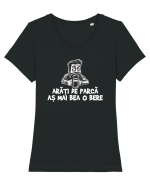 ARATI DE PARCA AS MAI BEA O BERE 2 Tricou mânecă scurtă guler larg fitted Damă Expresser