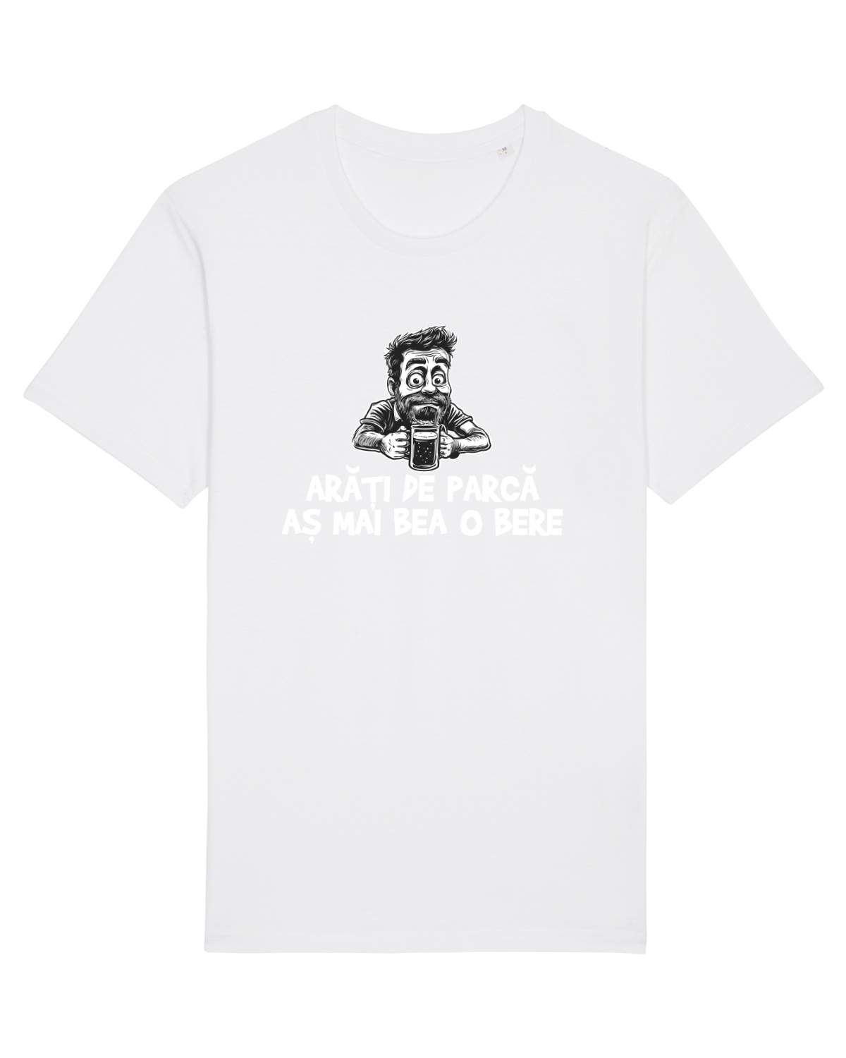 Tricou mânecă scurtă Unisex Rocker White