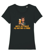 ARATI DE PARCA AS MAI BEA O BERE 3 Tricou mânecă scurtă guler larg fitted Damă Expresser