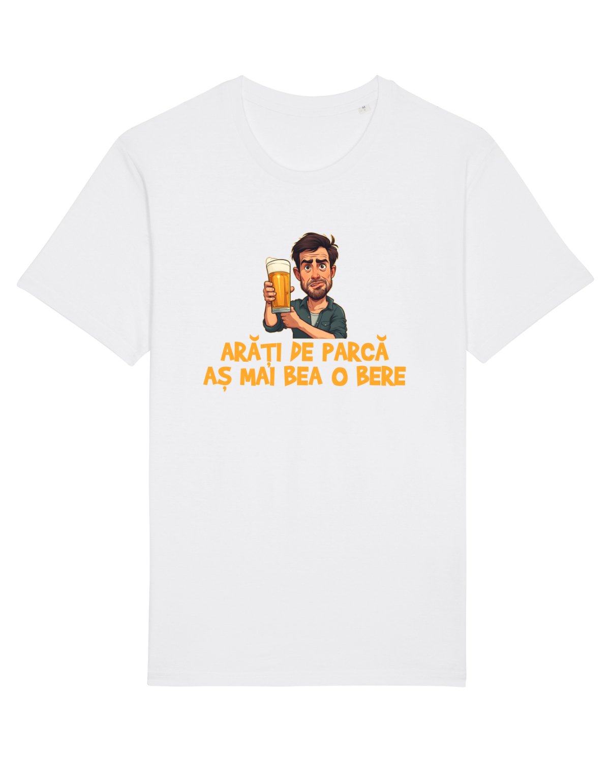 Tricou mânecă scurtă Unisex Rocker White