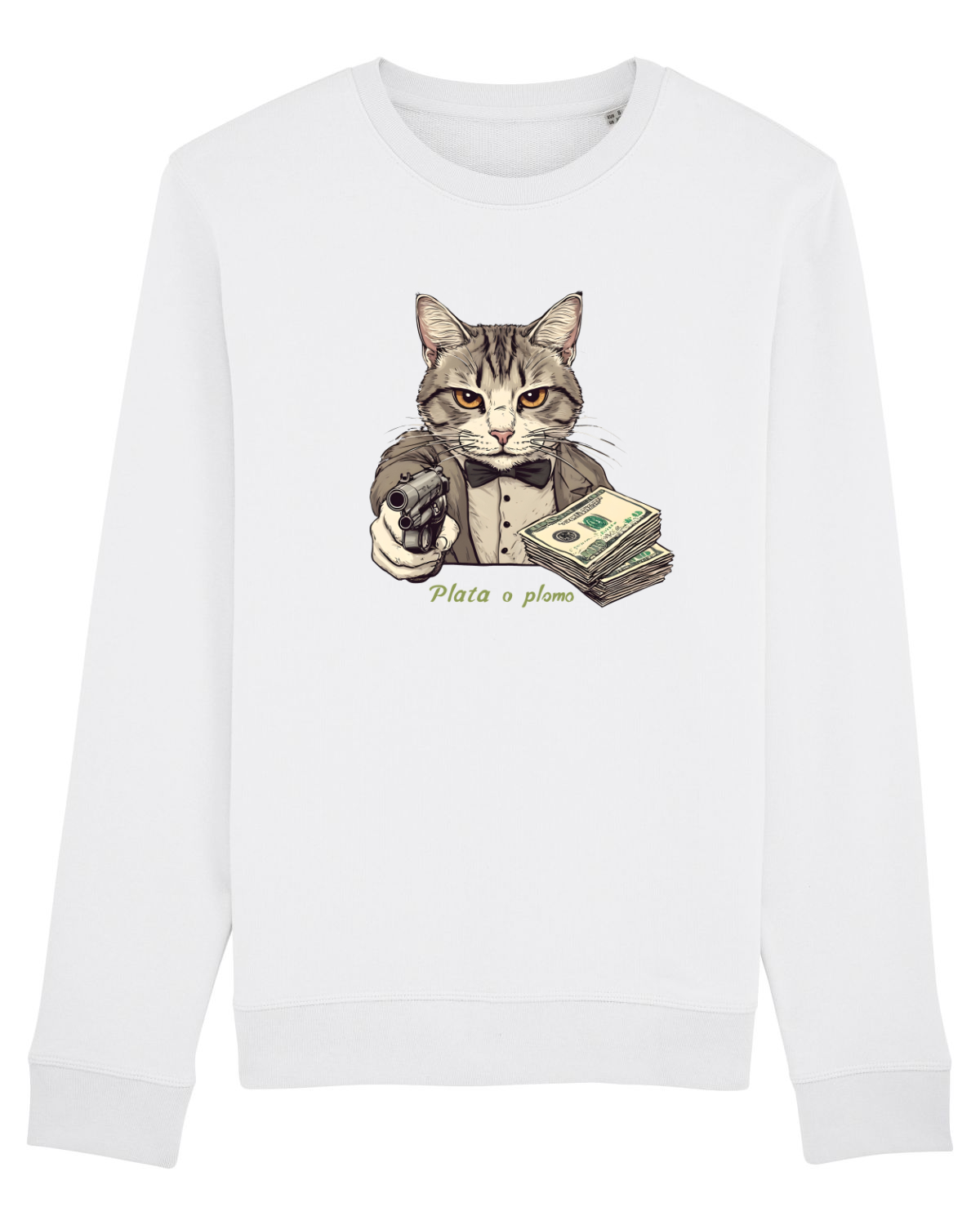 Bluză mânecă lungă Unisex Rise White