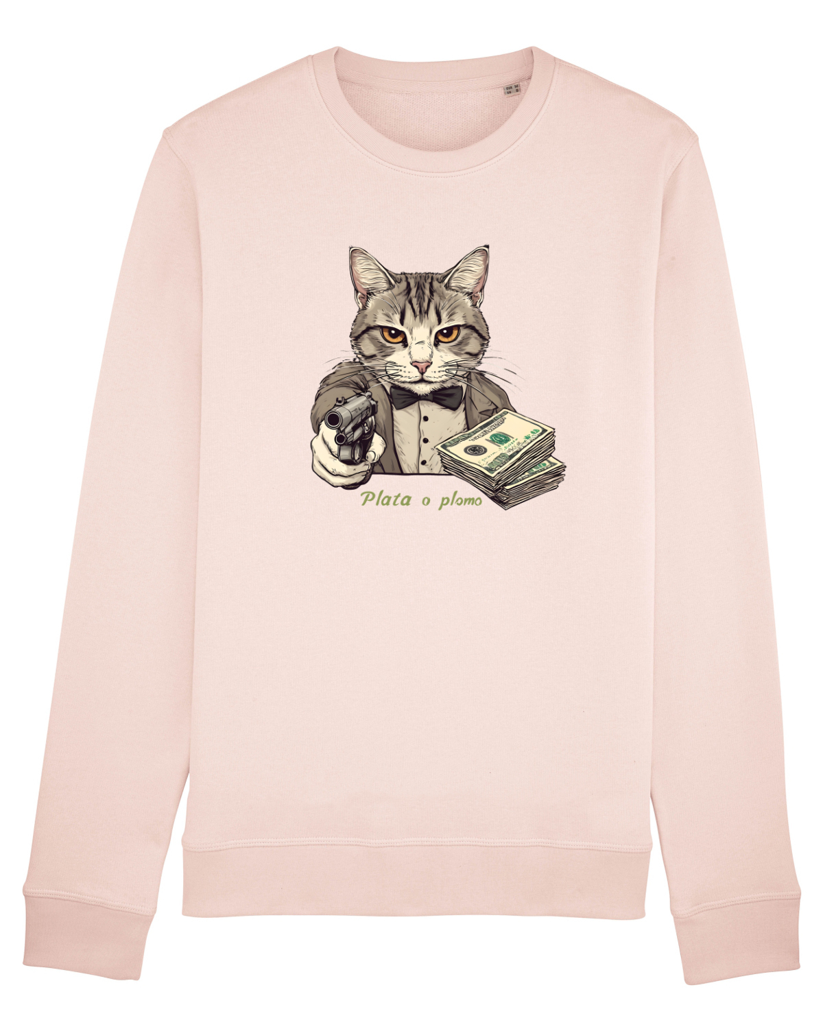 Bluză mânecă lungă Unisex Rise Candy Pink