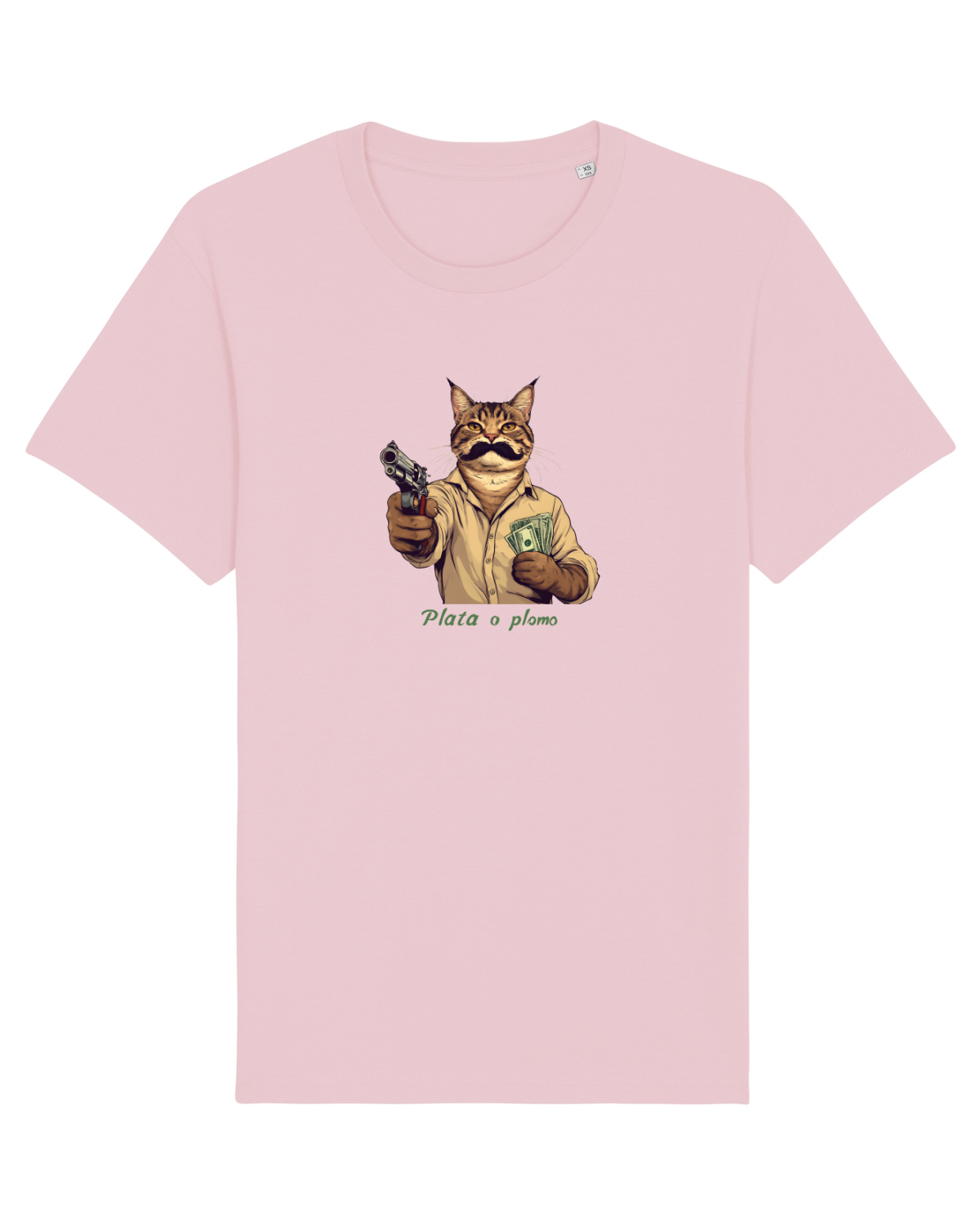 Tricou mânecă scurtă Unisex Rocker Cotton Pink