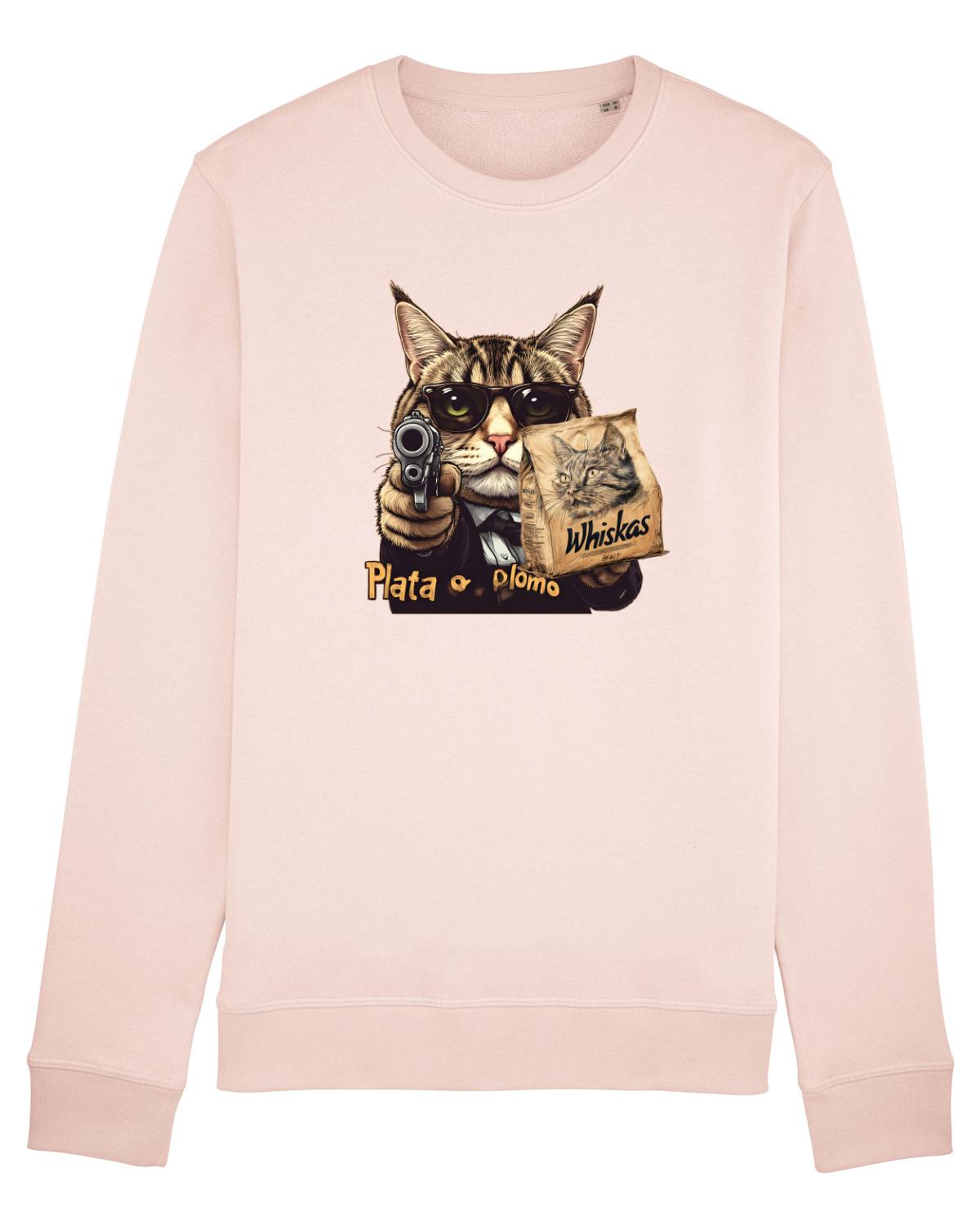 Bluză mânecă lungă Unisex Rise Candy Pink